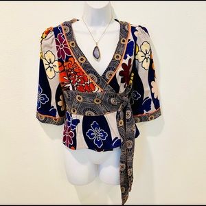 Anthropologie Elevenses Tokyo Calling Velvet Wrap